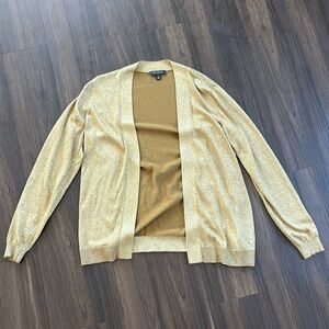 Gold, lightly sparkly Ann Taylor sweater